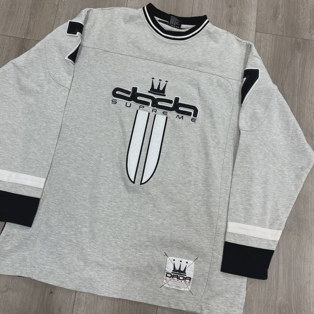 Vintage Dada Supreme long-sleeve jersey Shirt Top size Large L SF - Picture 2 of 7